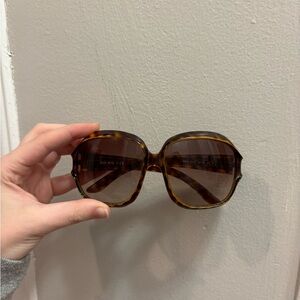 Oversized vintage Miu Miu tortoise sunglasses